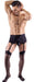 Porte-Jarretelles Homme Belt Lace Noir