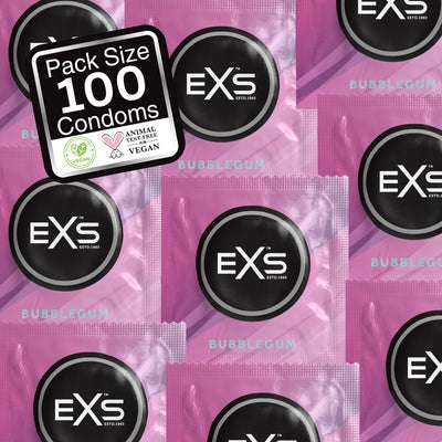 Préservatifs aromatisés Bubblegum 54mm x100