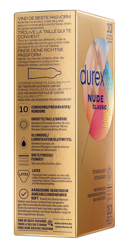 Préservatifs Durex Nude x10
