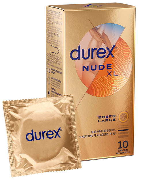 Préservatifs Durex Nude XL 60mm x10
