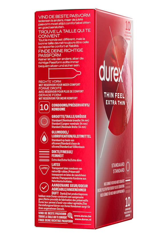 Préservatifs Durex Thin Feel Extra Thin 54mm x10