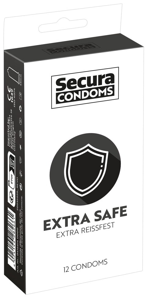 Préservatifs épais en latex Extra Safe 53mm x12