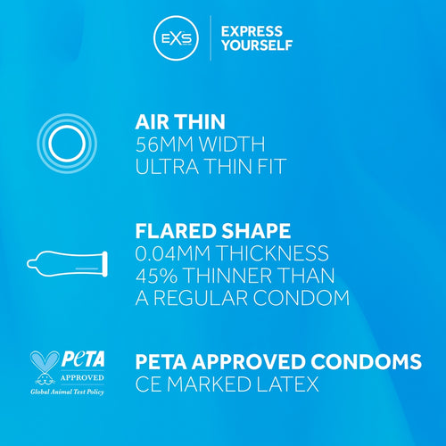 Préservatifs fins Air Thin 56mm x144