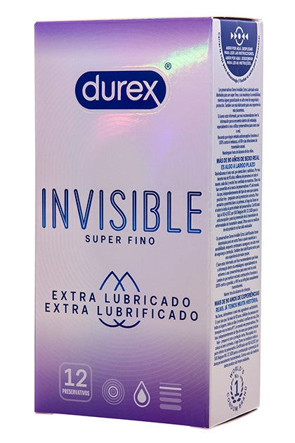 Préservatifs fins lubrifiés Invisible 52mm x12