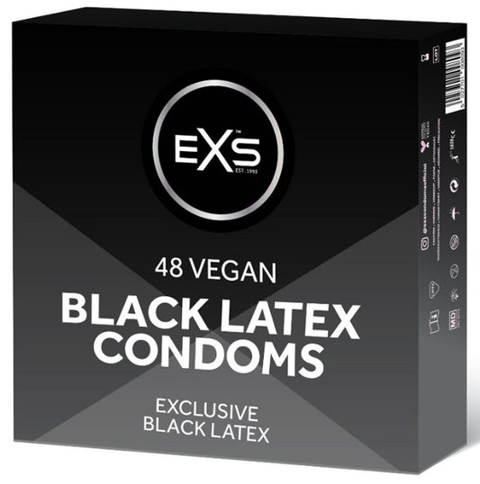 Préservatifs noirs Black Latex 54 mm x48