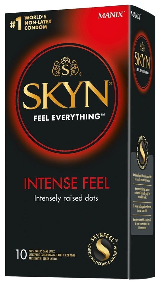Préservatifs perlés sans latex Skyn Intense Feel 53mm x10