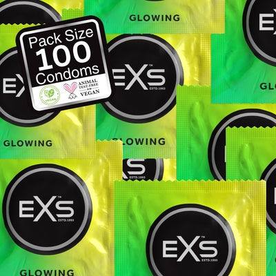 Préservatifs phosphorescents Glowing 53mm x100
