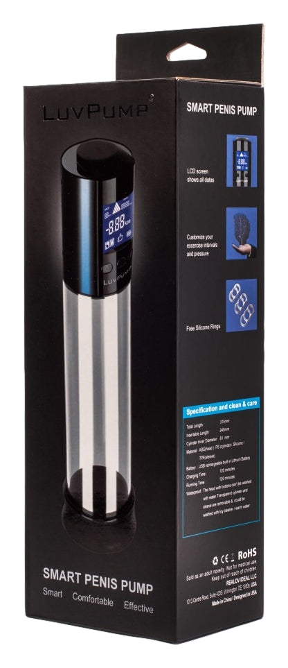 Pompe à pénis automatique Smart Penis Pump 24 x 6cm
