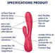 Rabbit connecté Mono Flex Satisfyer Rose