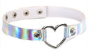 Ras de cou Heart Laser Blanc argenté