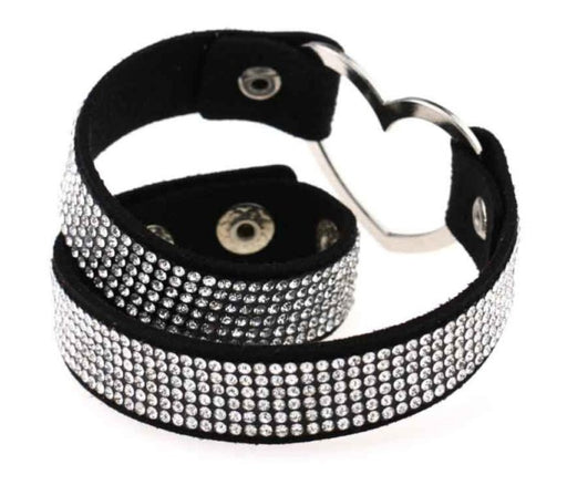 Ras de cou Heart Strass Noir