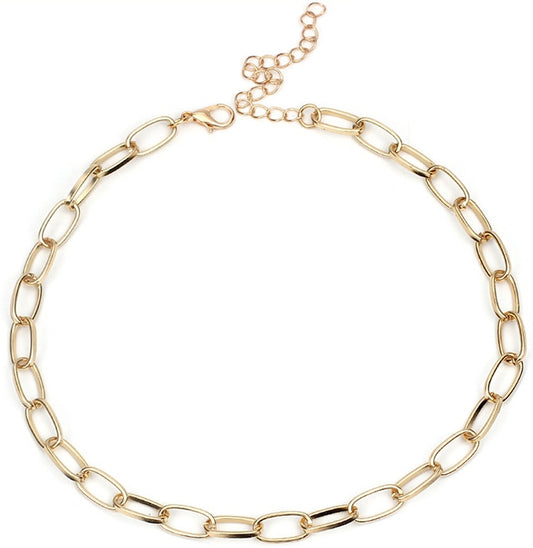 Ras de cou Hollow Ring doré