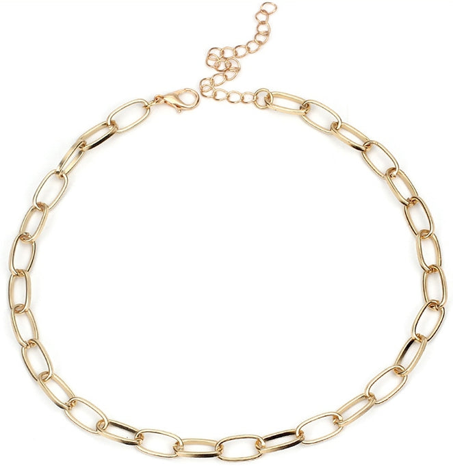Ras de cou Hollow Ring doré