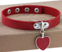 Ras de cou Punk Heart Rouge