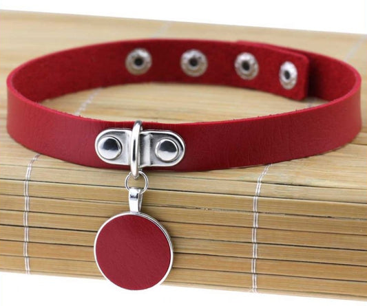 Ras de cou Round Moon Rouge