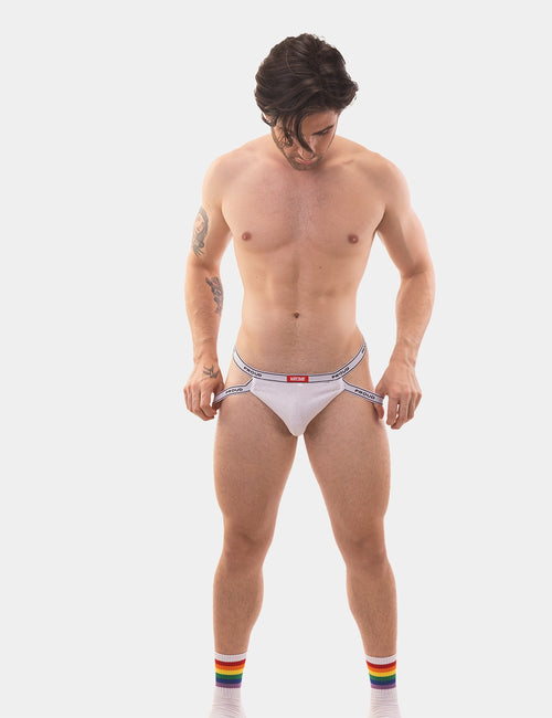 Rib Jock Proud Boy Blanc