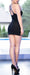 Robe courte Edana - Noire