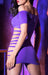 Robe échancrée Shaé - Violette