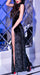 Robe effet velours Dulce - Noire