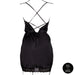 Robe Fendue Grande Taille Krystal Noir