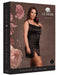 Robe Fendue Grande Taille Krystal Noir