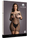 Robe Grande Taille DUO NET SLEEVED - Noir