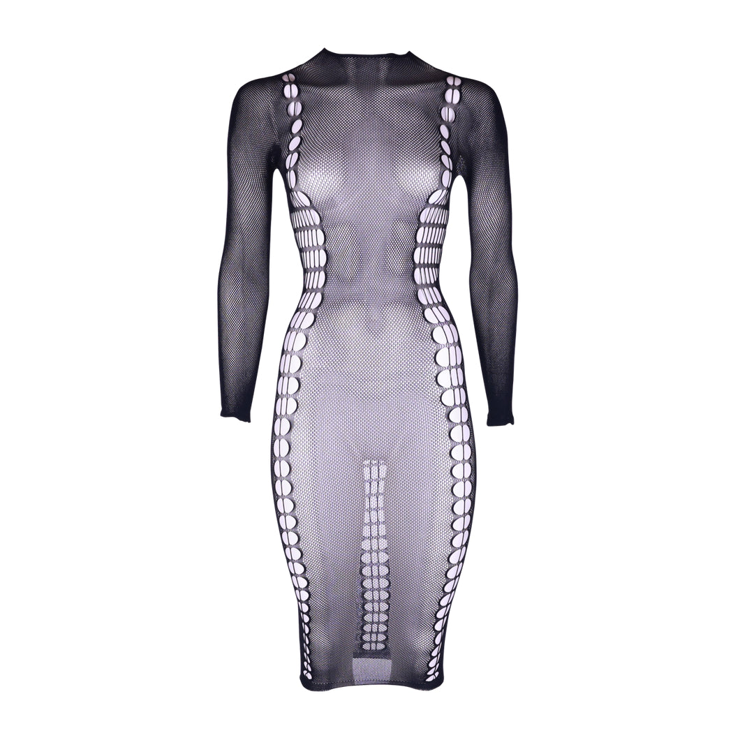 Robe Longue à Col Roulé CarmeNoir