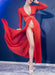Robe ouverte Nuria - Rouge
