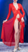 Robe ouverte Nuria - Rouge