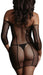 Robe sexy Duo Net Sleeved Noir