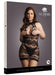 Robe sexy Grande Taille CRISS CROSS NECK - Noir