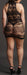 Robe sexy Grande Taille CRISS CROSS NECK - Noir