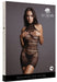 Robe sexy High Lace Neck Net Noir