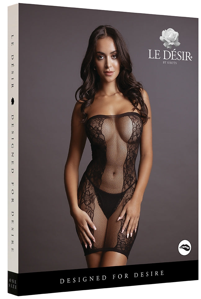 Robe sexy Strapless Noir