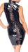 Robe Vinyl Dress Lacing Noire