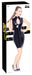 Robe Vinyl Dress Lacing Noire