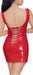 Robe Vinyl Dress Rope Rouge