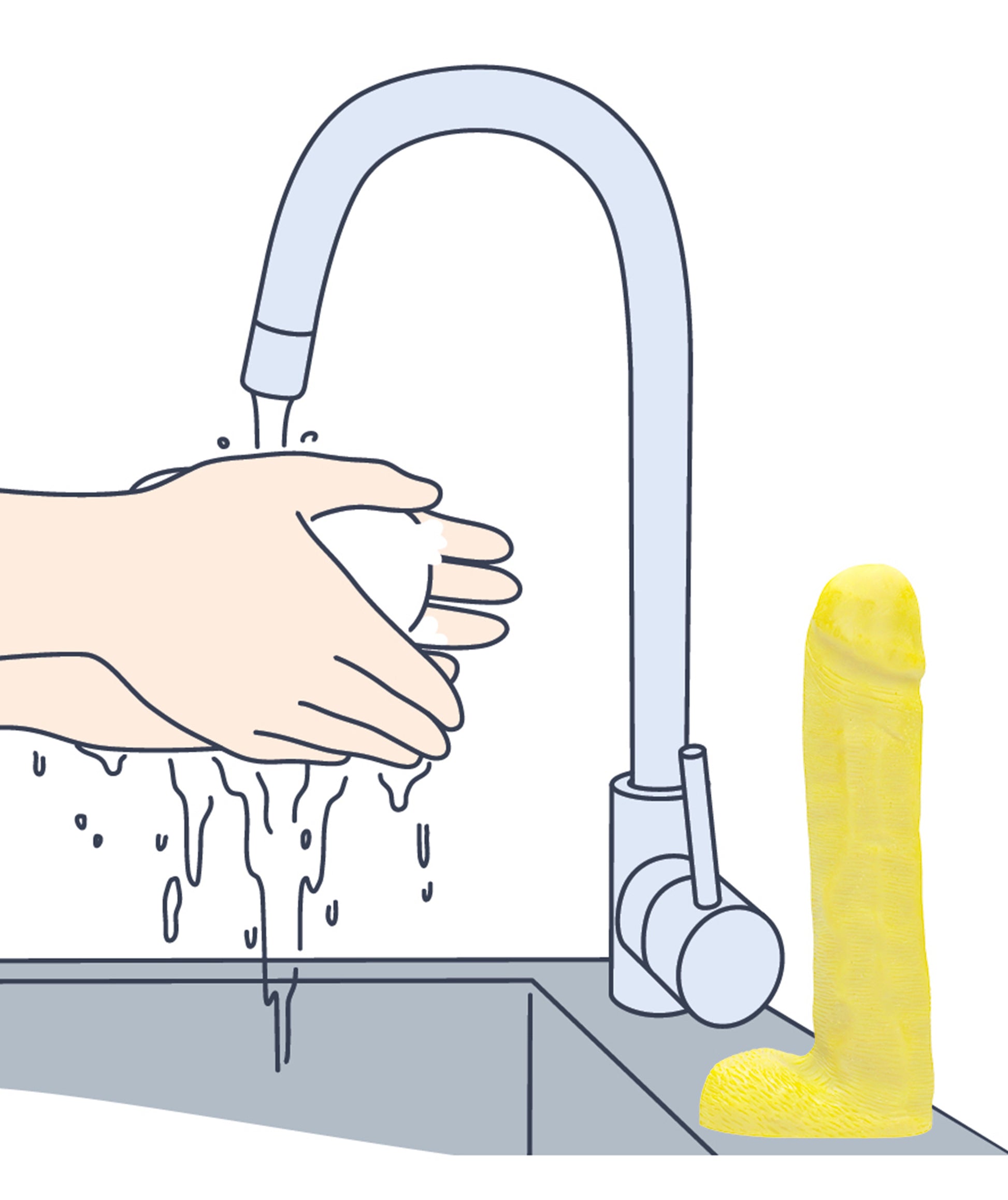 Savon pénis Dicky Soap jaune