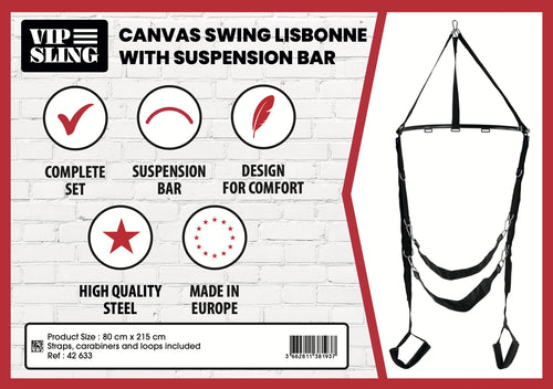 Set complet Balançoire en tissu Lisbonne avec Barre