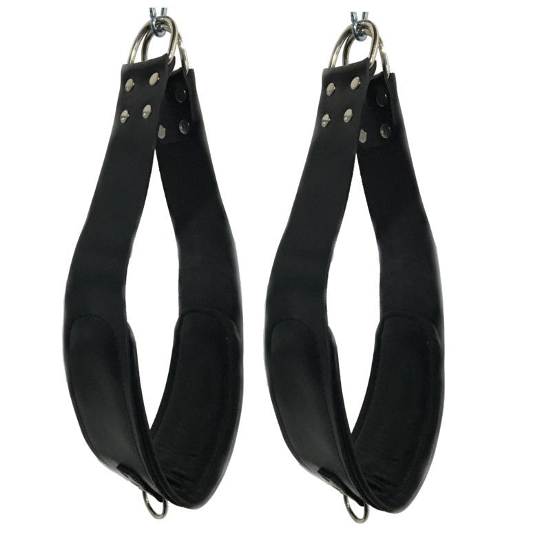 set de 2 Supports pieds en cuir pour sling 2 mousquetons - 60cm - The Red
