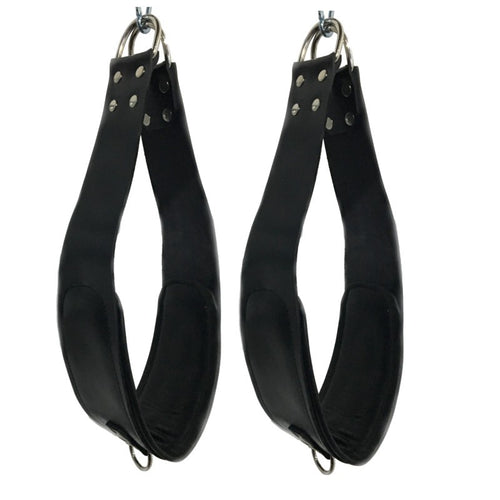 set de 2 Supports pieds en cuir pour sling 2 mousquetons - 60cm - The Red