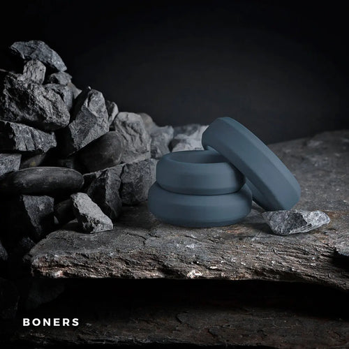 Set de 3 cockrings Boners silicone