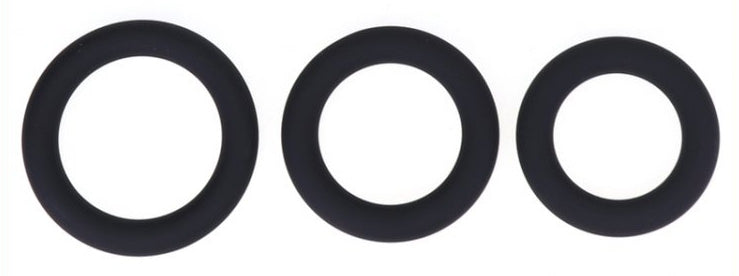 Set de 3 cockrings en silicone