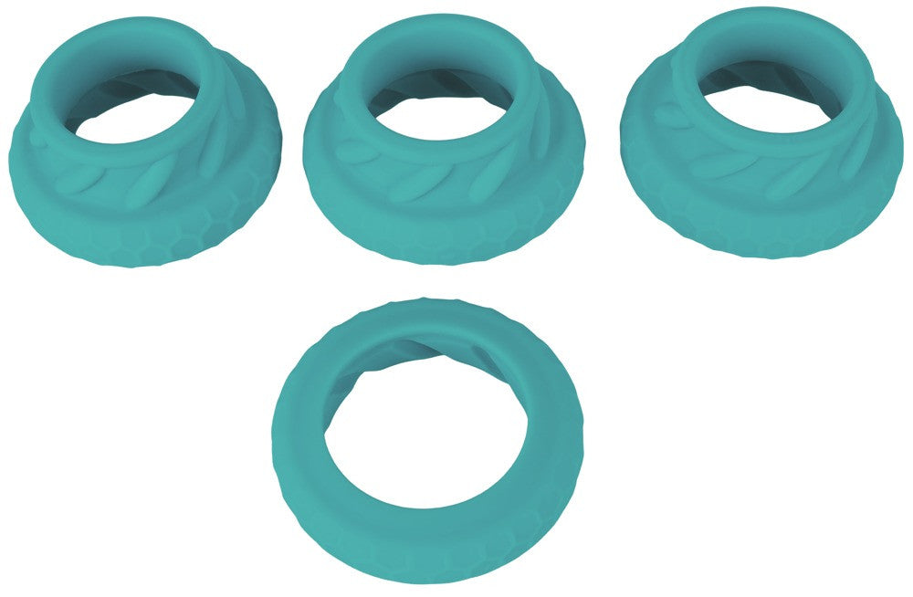 Set de 4 Anneaux Cock & Ball 3 in 1 - 31mm