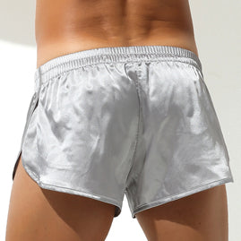 Short avec Jock Slit Argenté