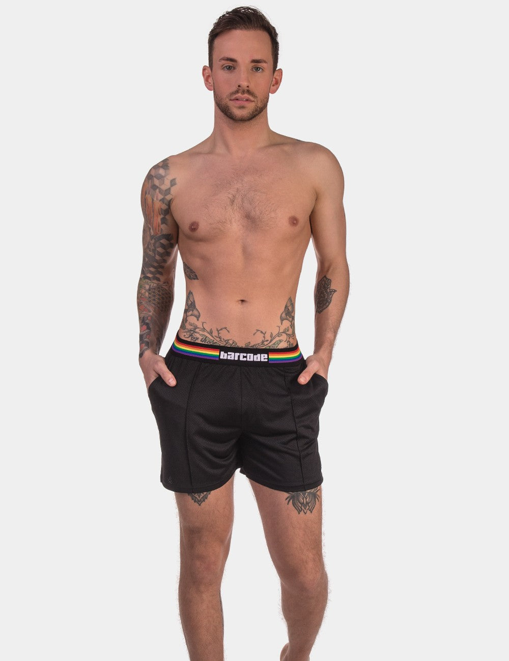 Short Barcode Pride Noir