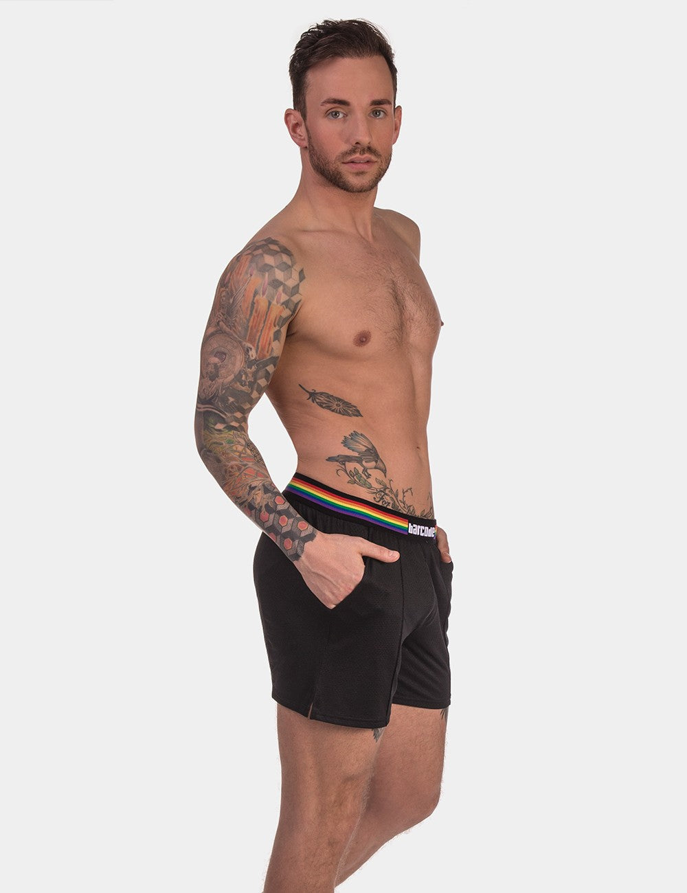 Short Barcode Pride Noir