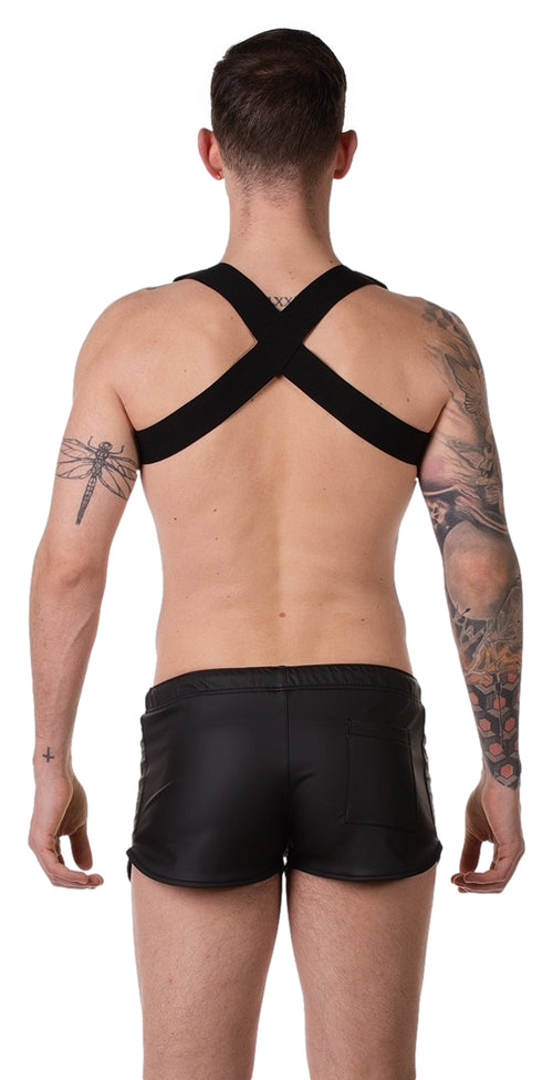 Short Byron Laboratory Noir-Jaune fluo