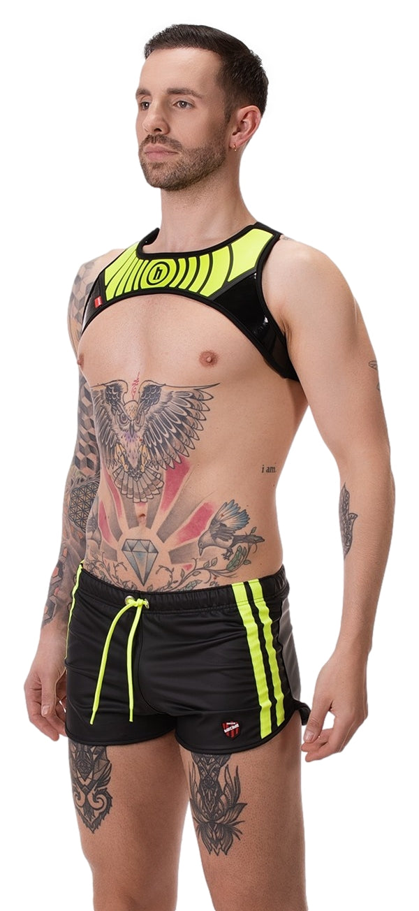 Short Byron Laboratory Noir-Jaune fluo