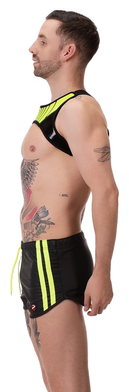 Short Byron Laboratory Noir-Jaune fluo